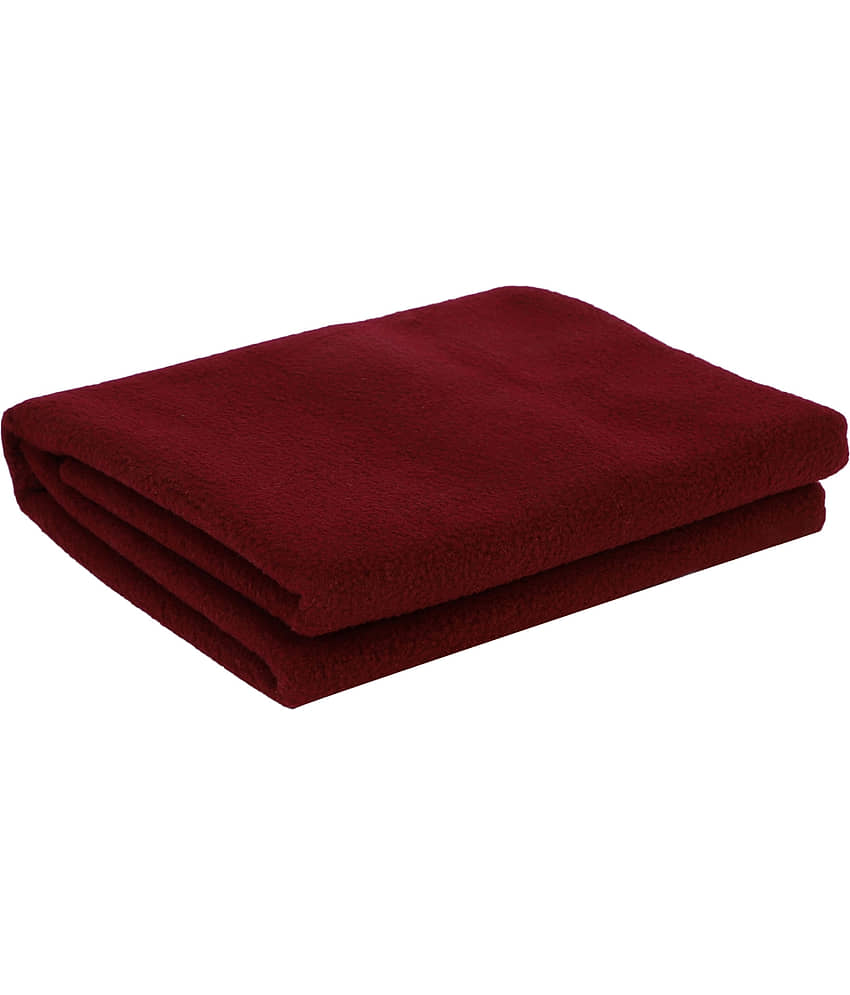 Keviv Maroon Laminated Bed Protector Sheet ( Pack of 1 ) view 2