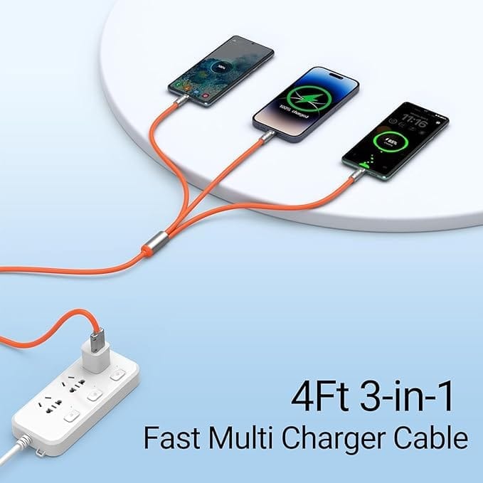 3 In 1 Multi Charging Cable (Loos Packing) view 2