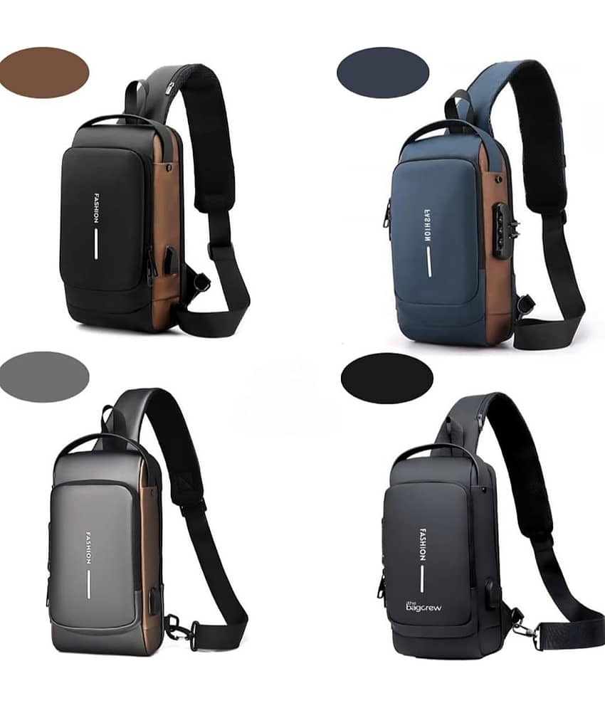 QitmirMKT Waterproof Polyester Slim Unisex Crossbody Sling Bag (Mix Color) 8 L Hiking Bag view 2