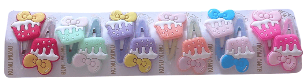 Colorful Hair Bows for Girls - Set of 6 view 2