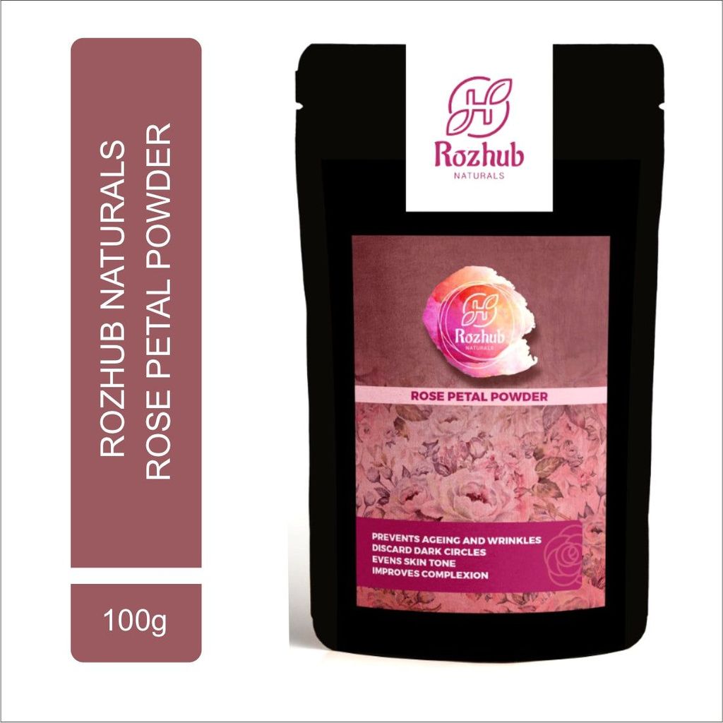 Rozhub Naturals Rose Petal Face Mask Powder - 100g view 2