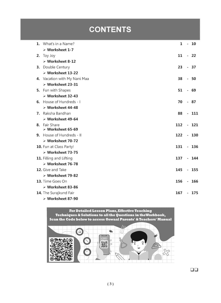 NCERT Workbook Mathematics (Mela) Class 3 (For Latest Exam) Oswaal Editorial Board view 2