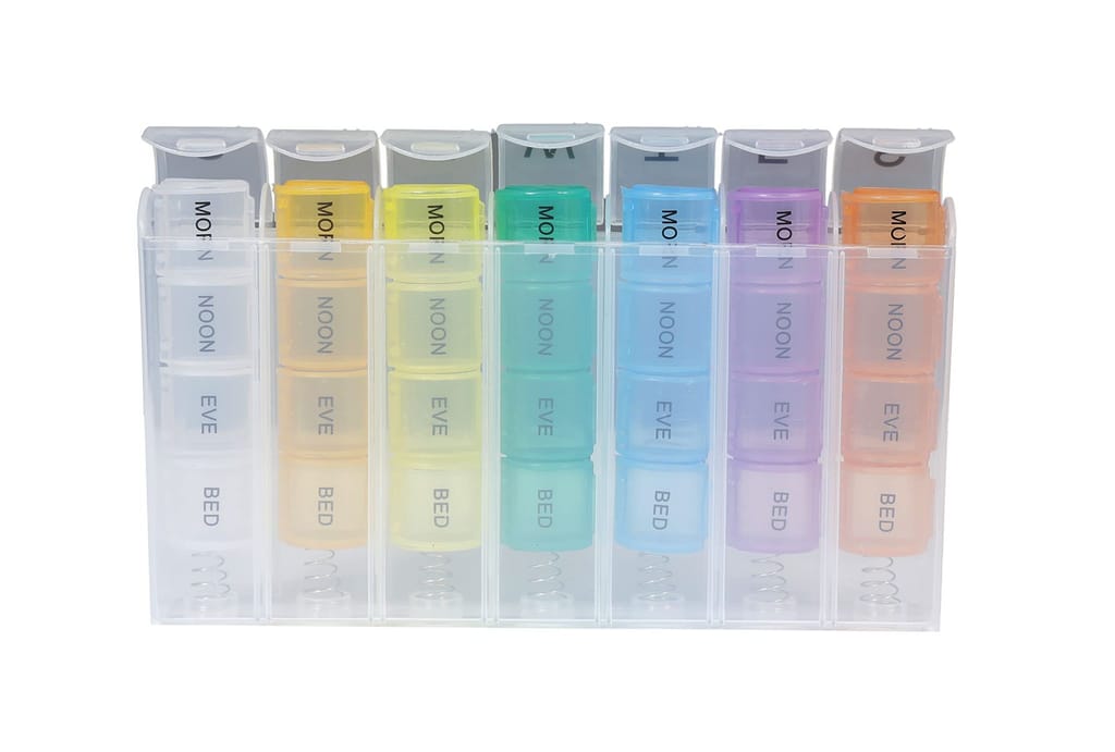 Aktive Life 7 Days Weekly pill Case Medicine Tablet Dispenser Organizer Pill Box Splitters Pill Storage Organizer Container view 2