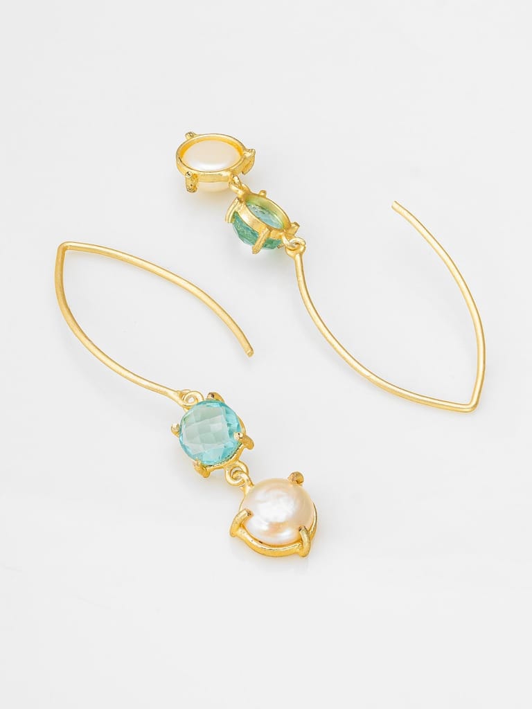 Morison Golden Baroque Earrings Regal and Timeless view 2