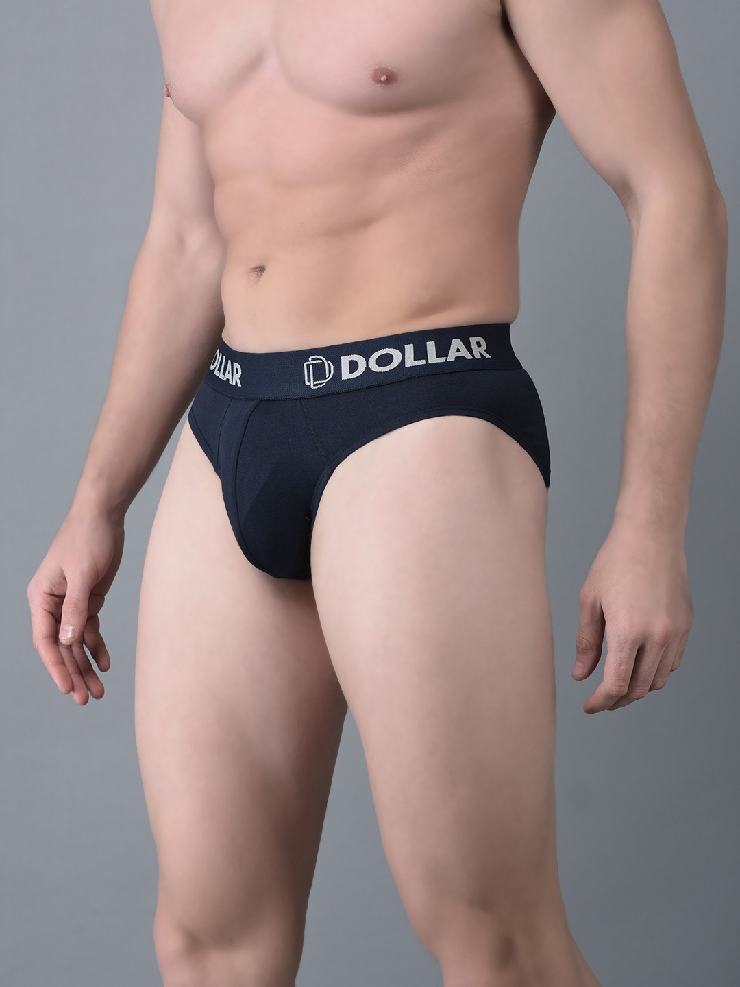 Men's Assorted Pack of 2 Shuffle Intellisoft Cotton Spandex Solid Brief view 2