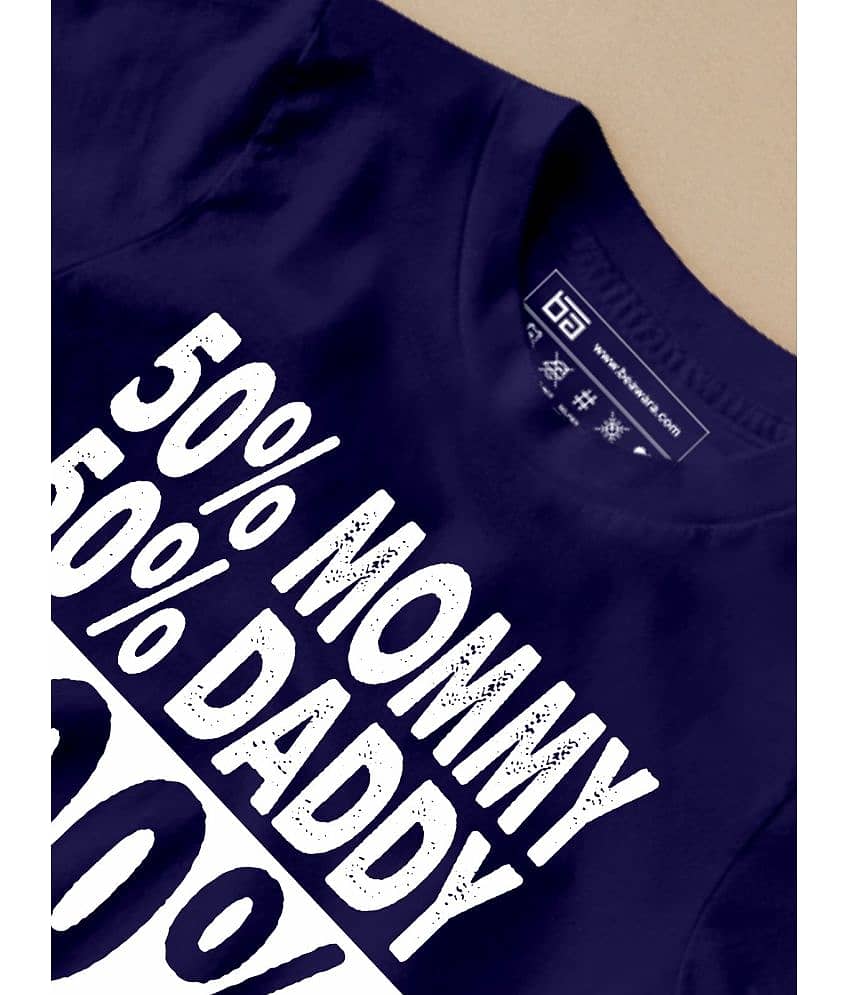 Be Awara Pack of 1 Boys Cotton T-Shirt ( Navy ) view 2