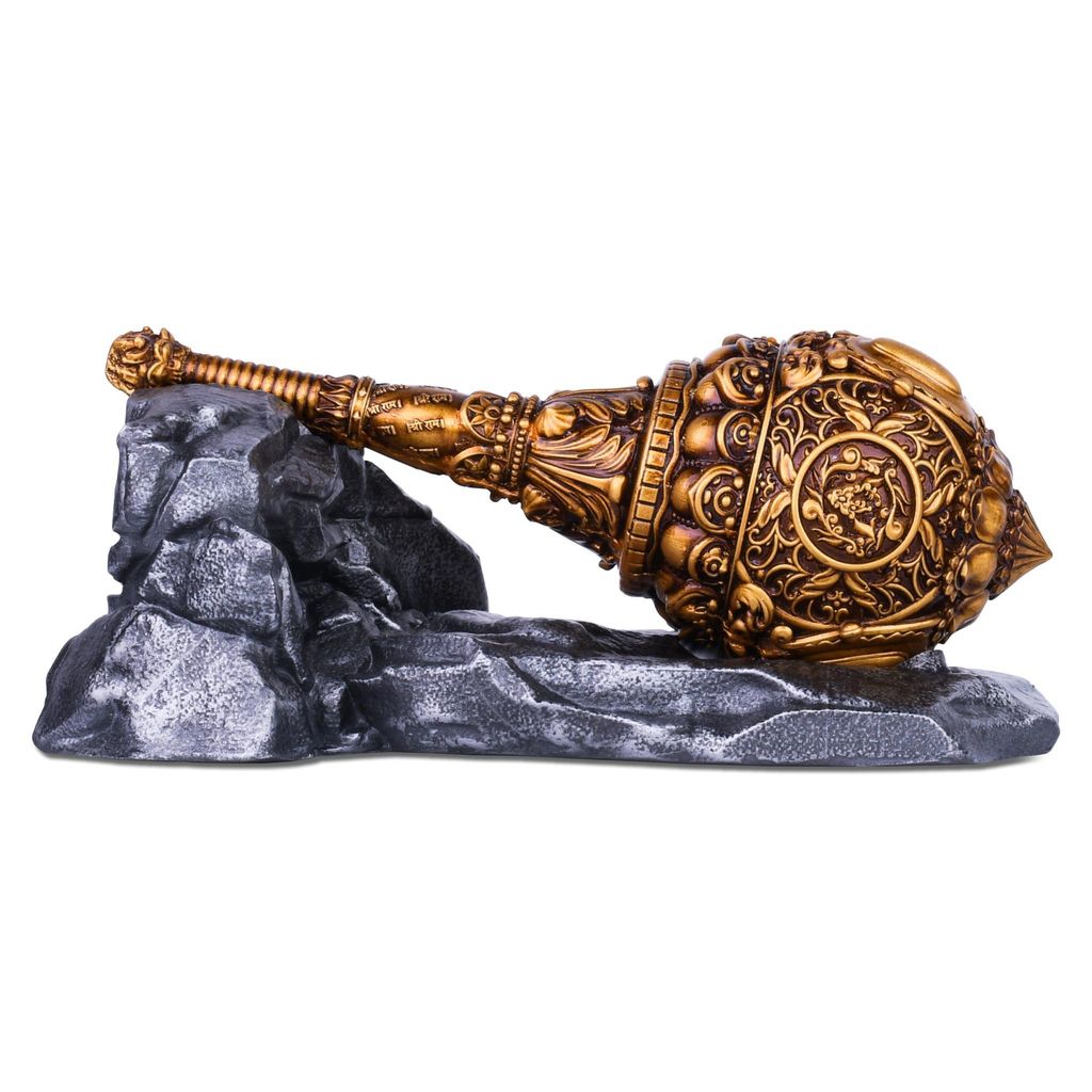 Artarium Hanuman Ji Gada | Bajrang Bali Gada | Hanuman Sota Decorative Showpiece for Pooja, Decoration, Car Dashboard & Gift Pack of 1 view 2