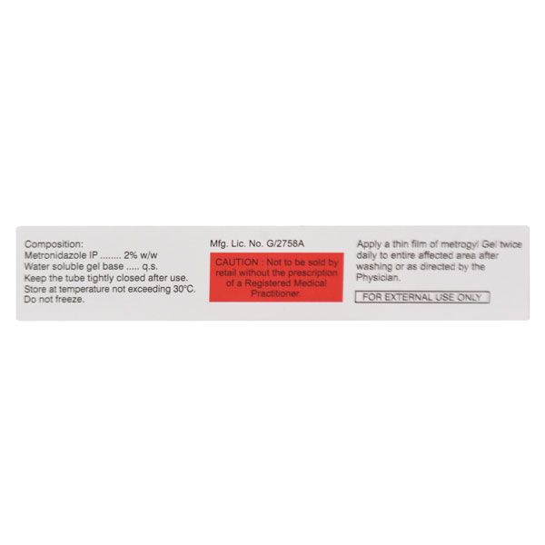 Metrogyl Gel 30 Gms view 2