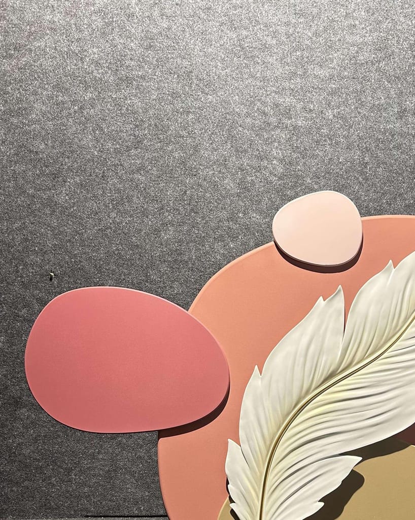 The altruistic flower 3D resin wall decor view 2