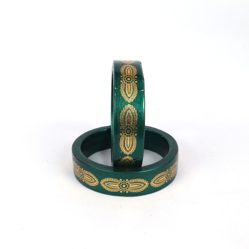 FHS Printed Rajasthni Lac Bangles For Girls And Woman view 2