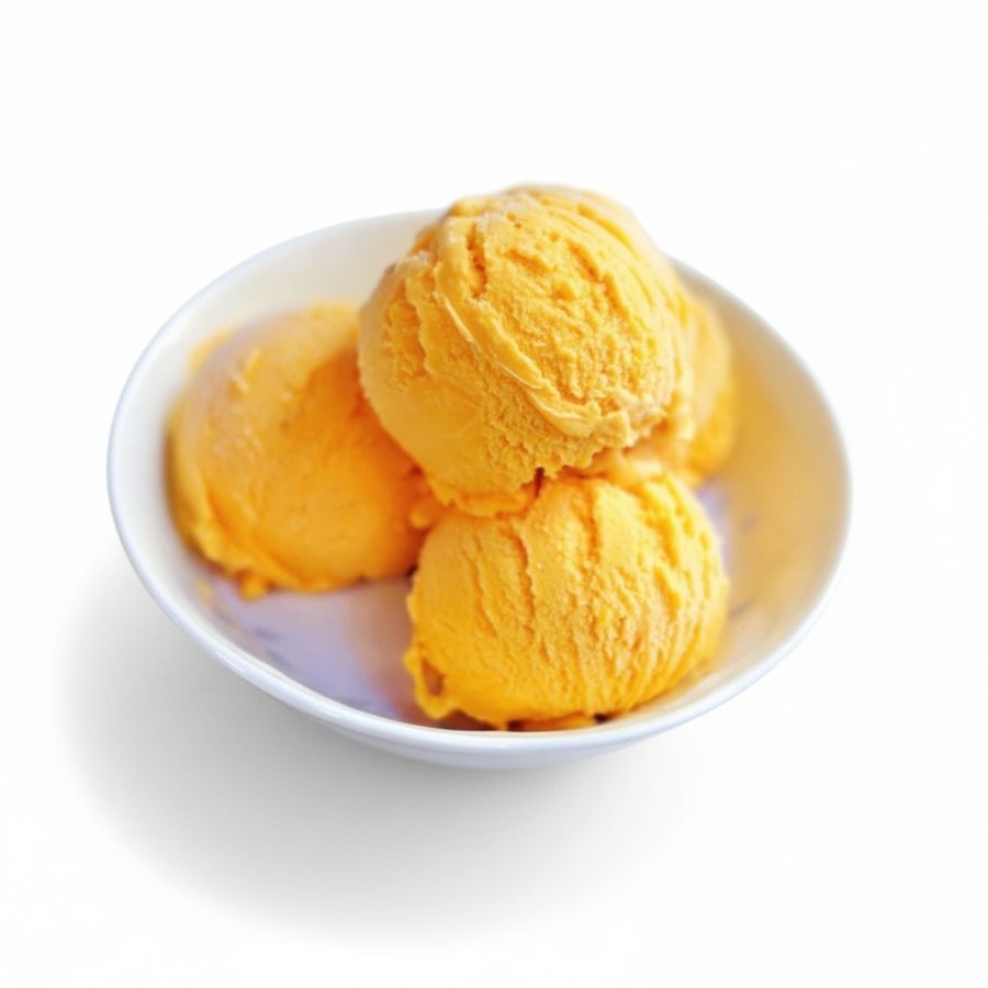 Mango Ice Cream - 500 gm - One tub of mango ice cream view 2