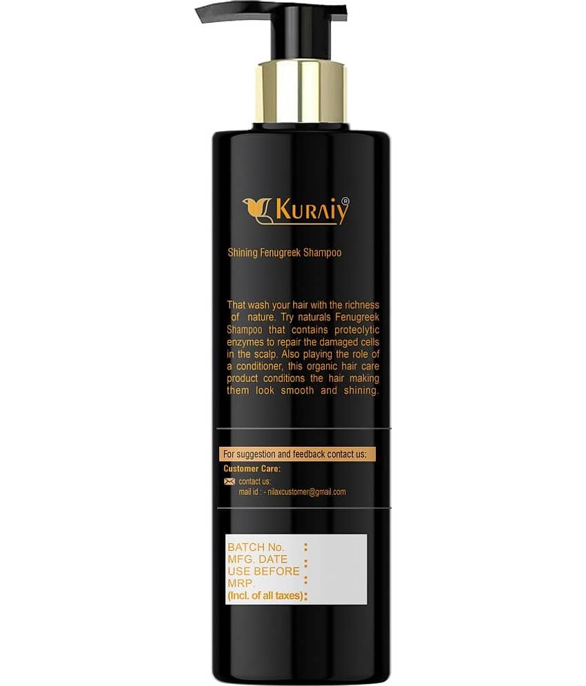 KURAIY FENUGREEK SHAMPOO FOR DEEP CONDITIONING,SILKY & SHINY HAIR 200ML view 2