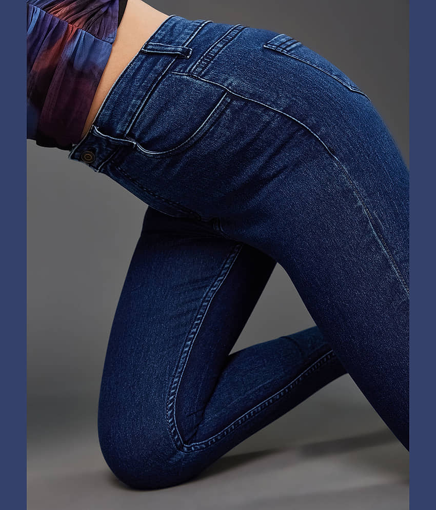 Miss Chase - Blue Denim Skinny Fit Women's Jeans ( Pack of 1 ) view 2