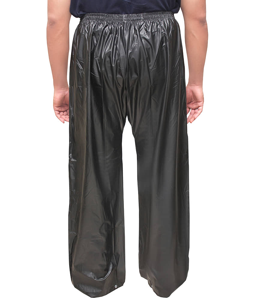 Goodluck Polyester Raincoat Set - Black view 2