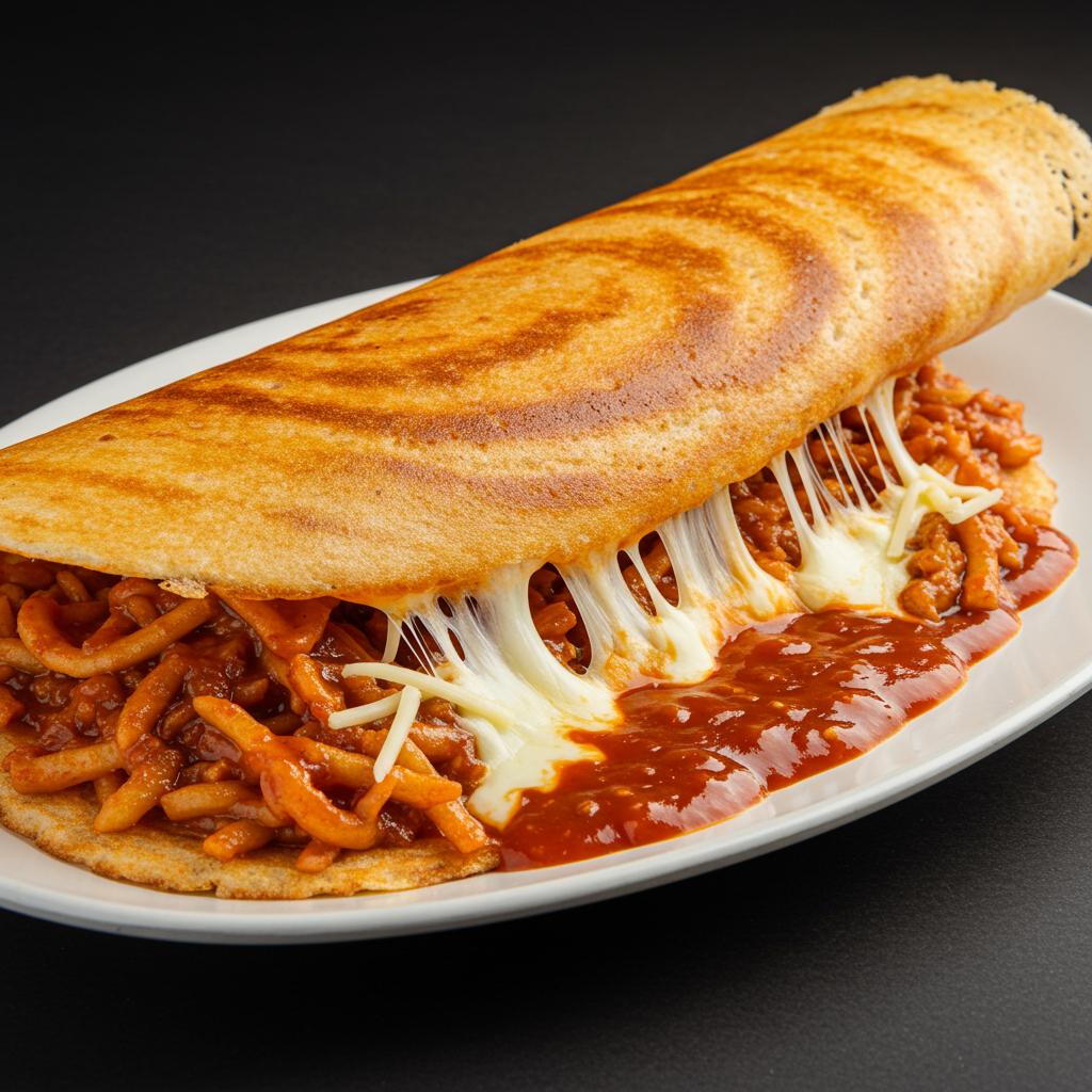 Cheese Schezwan Dosa