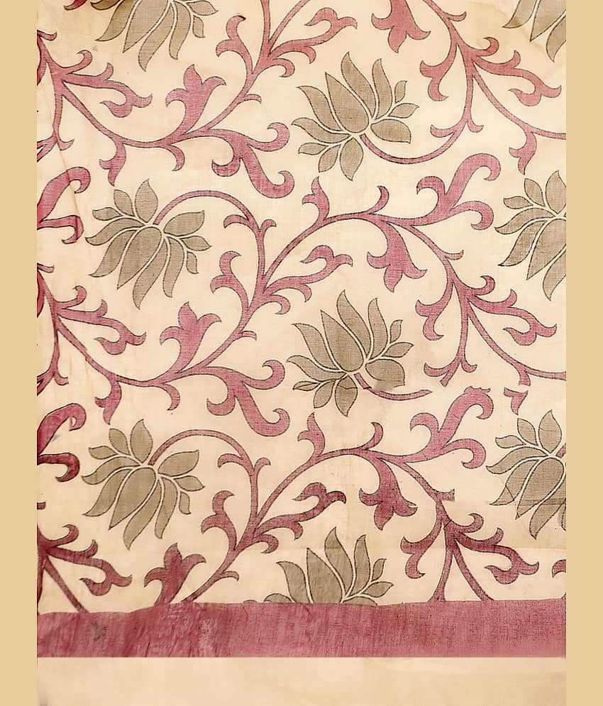 SHANVIKA Cotton Printed Saree Without Blouse Piece ( Dark Grey ) view 2