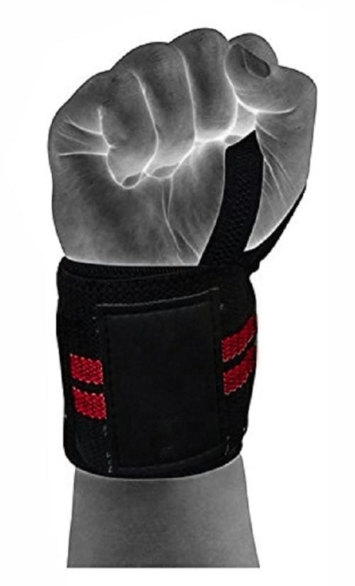 Body Smith Premium Weight Lifting Wrist Support Straps with Thumb Loop view 2