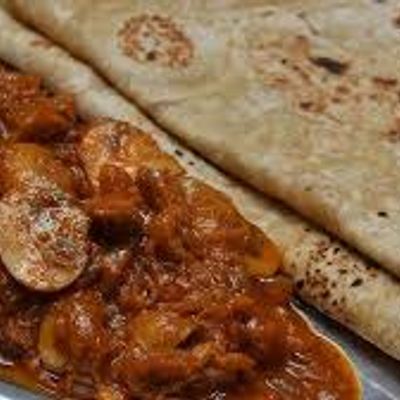 Chapathi With Mushroom Sukka [mk]