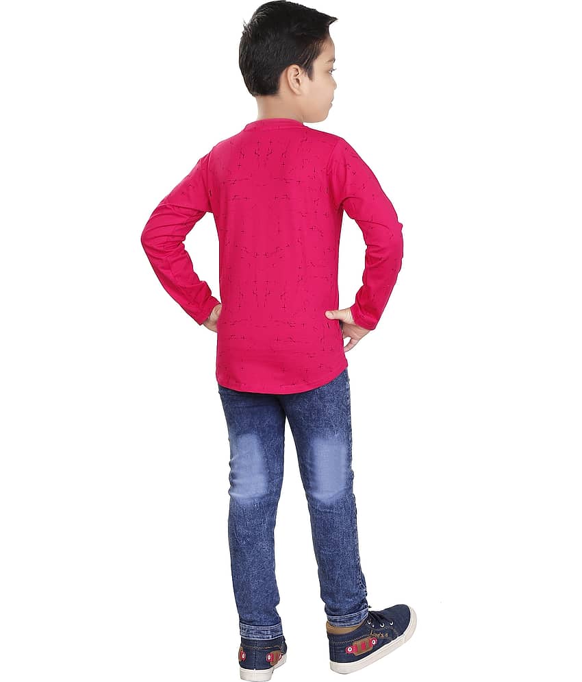 vanraj Pack of 1 Boys Cotton Blend T-Shirt & Pants Set ( Multicolor 2 ) view 2
