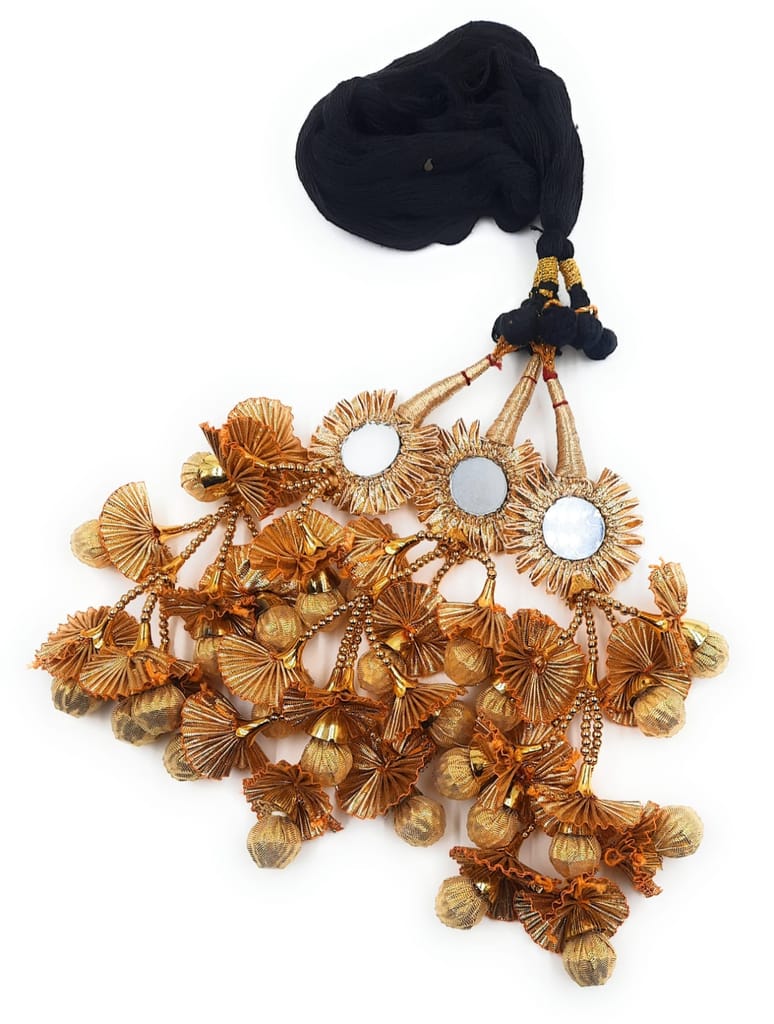 Punjabi Paranda Heavy Square Gotapatti Design with Jhumka/Patiala Shahi Parandi view 2