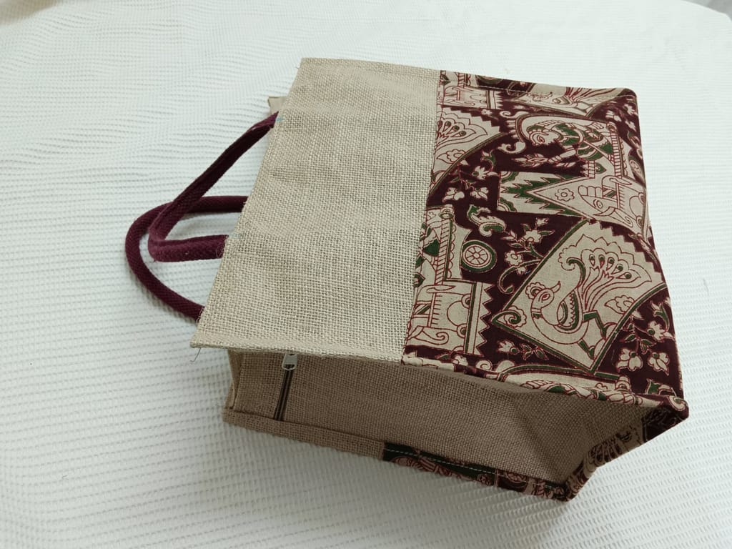 NLR RURAL JUTE AND CLOTH LUNCH BAG view 2