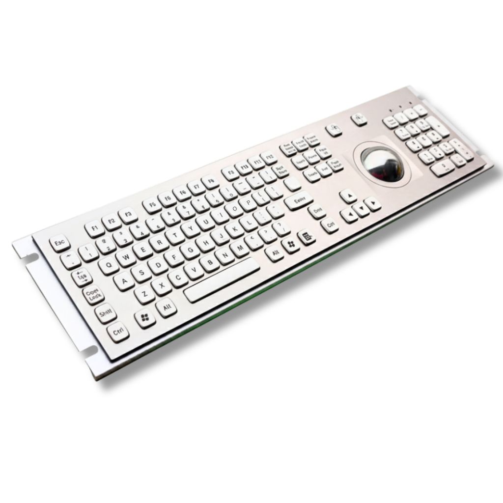 Linepro LP4255 TB | IP65 Vandal-Proof Metal Kiosk Keyboard with Trackball view 2