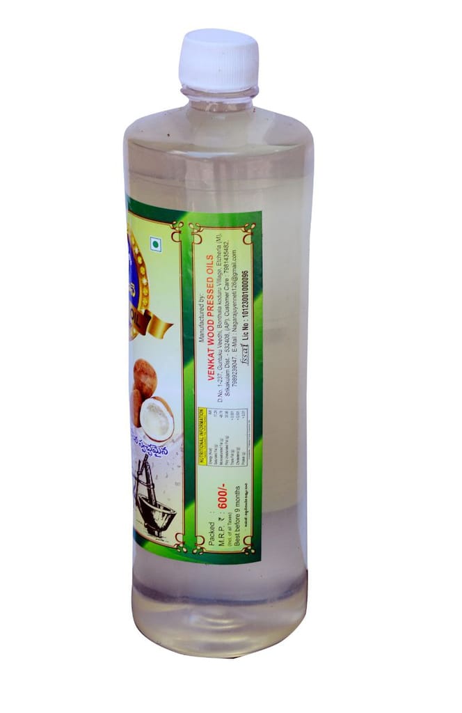 VENKAT BROTHERS-GANUGA OIL-1Ltr Coconut Oil, Wood Pressed, Chemical Free view 2