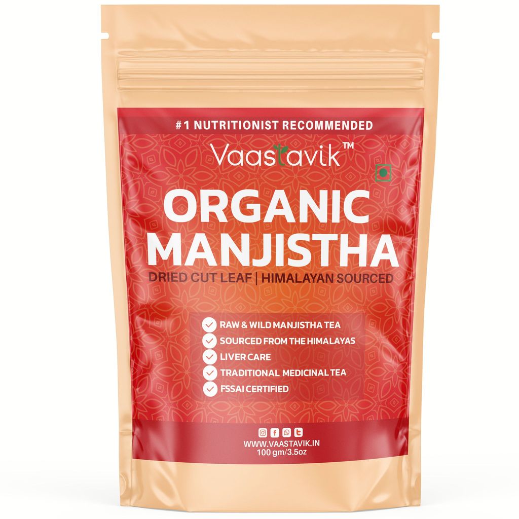 Vaastavik Manjistha Root Tea Rubia Cordifolia Indian 100gm
