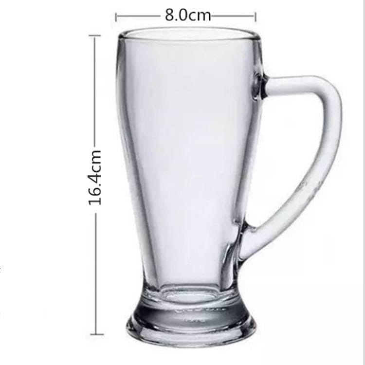Juice Water Glass, Light Beer Clear Classic Pilsner Glass Set, Bar Weizen Wheat Glasses Juice, Mocktail, Tall for Party Pilsner Beer Juice Glass (400ML) view 2