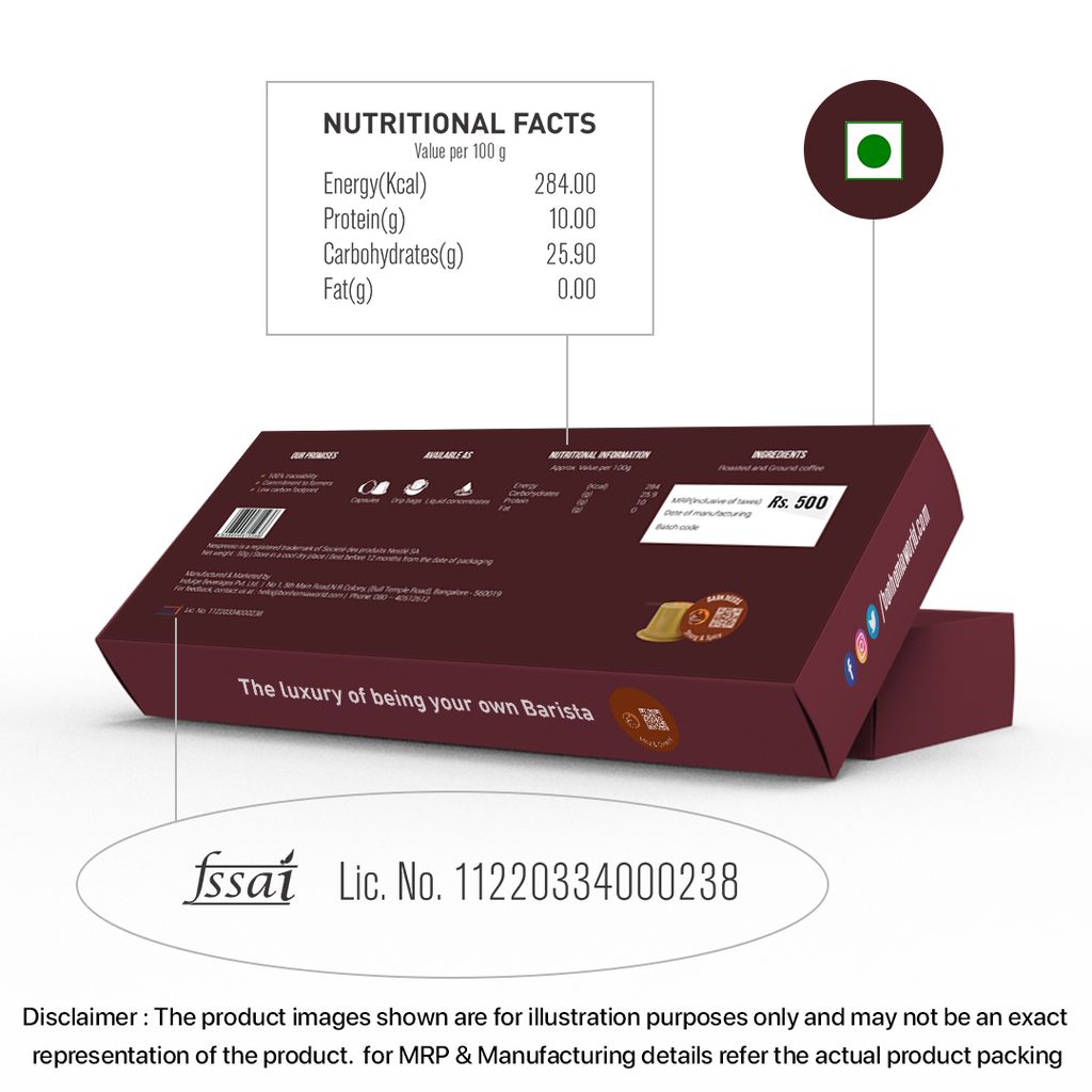 Dark Deeds Espresso Pods | Medium Dark Roast | Aluminum Capsules | Nespresso Compatible | Intensity 8/10 | Premium AAA Grade Beans view 2