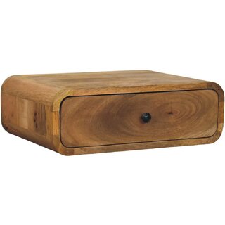 Avora Wall-Mounted Oak-ish 1 Drawer Nightstand view 2