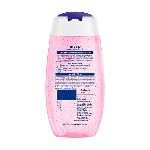 Nivea Shower Gel - Water Lily & Oil Body Wash For Women, 250 ml view 2