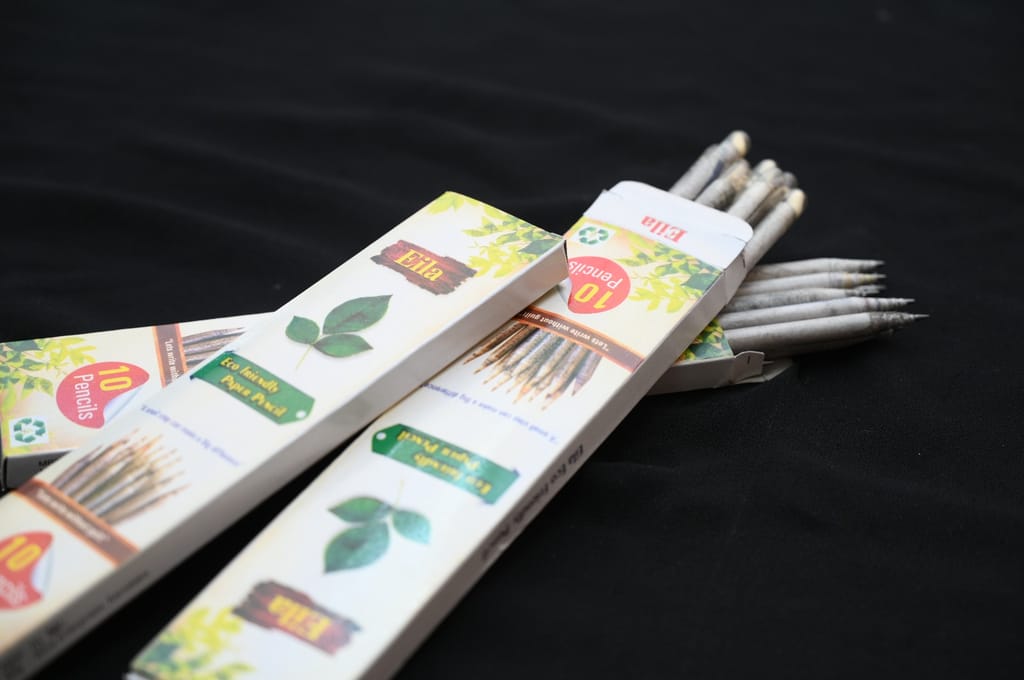 Recycled Newspaper Pencil with Seeds - Eco-Friendly and Biodegradable: 1 - Piece view 2