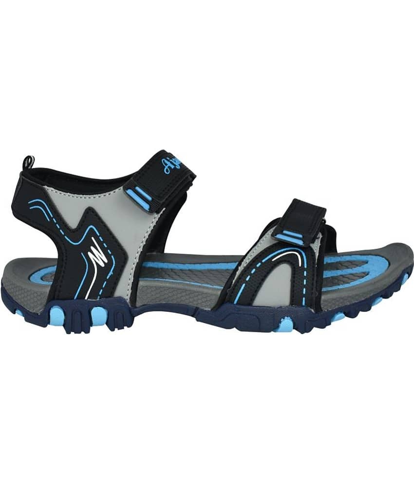 Ajanta - Blue Men's Floater Sandals view 2