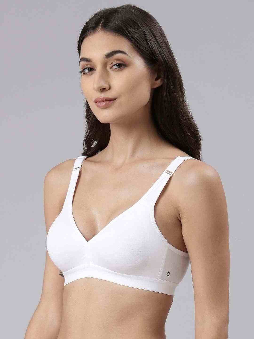Dollar Missy Pack of 1 Women’s Combed Cotton with Stretchy Elastane Wire-Free Basic Support Bra view 2