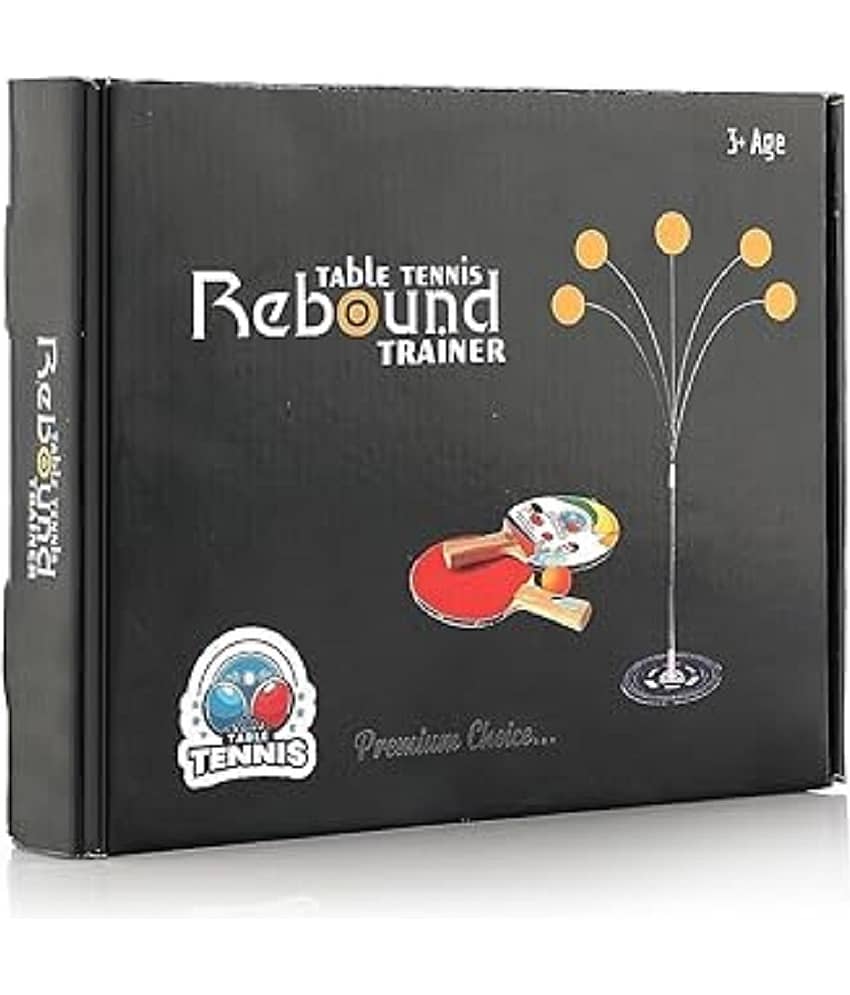DENFE Table Tennis Trainer Rebound Rackets and Balls Base Training Practice Set