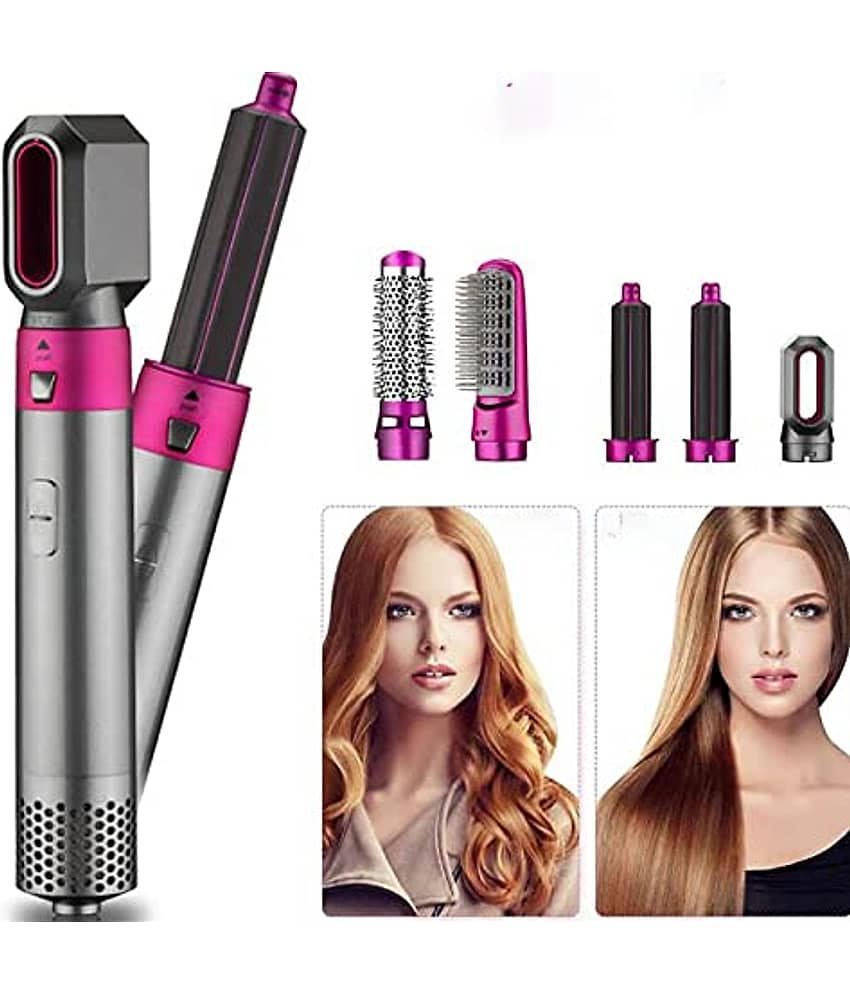 BAWALY 5 IN 1 Hair Styler Pink Hair Straightener view 2