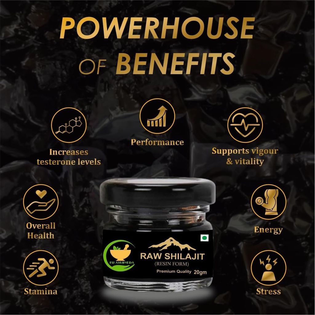 FIJ AYURVEDA Ayurvedic Raw Shilajit/Shilajit Resin (Semi Liquid) for Men & Women - 20Gm (Pack of 1) view 2