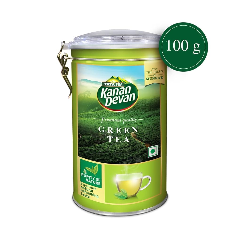 Tata Tea Kanan Devan, Premium Green Tea, From the Hills of Munnar, 100g view 2