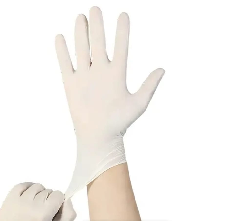Latex Examination gloves view 2