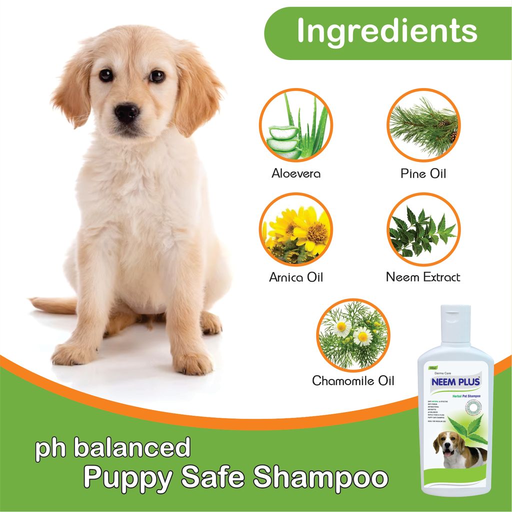 Neem Plus Herbal Pet Shampoo (200ml) - Dog Shampoo - Coat Cleansing & Conditioning Shampoo view 2