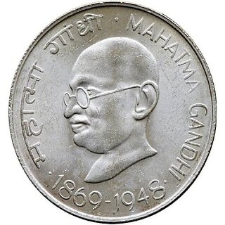 10 Rupees Old 1969 Mg Birth Commemorative Coin - Collectible - Gift Item view 2