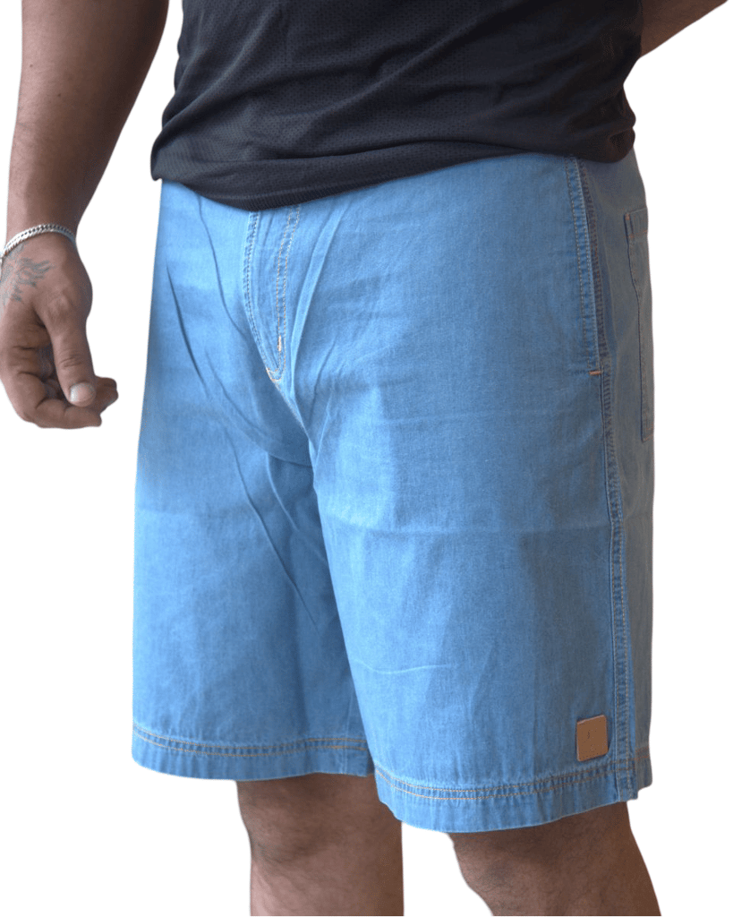 Johnny Gorkha Men's Denim Shorts | 100% Cotton Fabric view 2