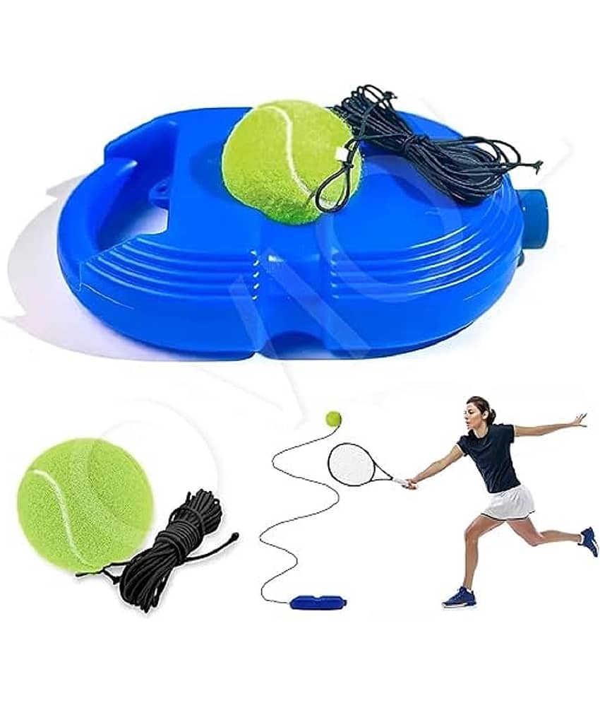 FEDIFU Tennis Trainer Rebound Ball with String Solo Tennis Trainer Set Self Tennis Practice Ball with String Cricket Trainer Rebound Ball with Rope Fill Sand or Water