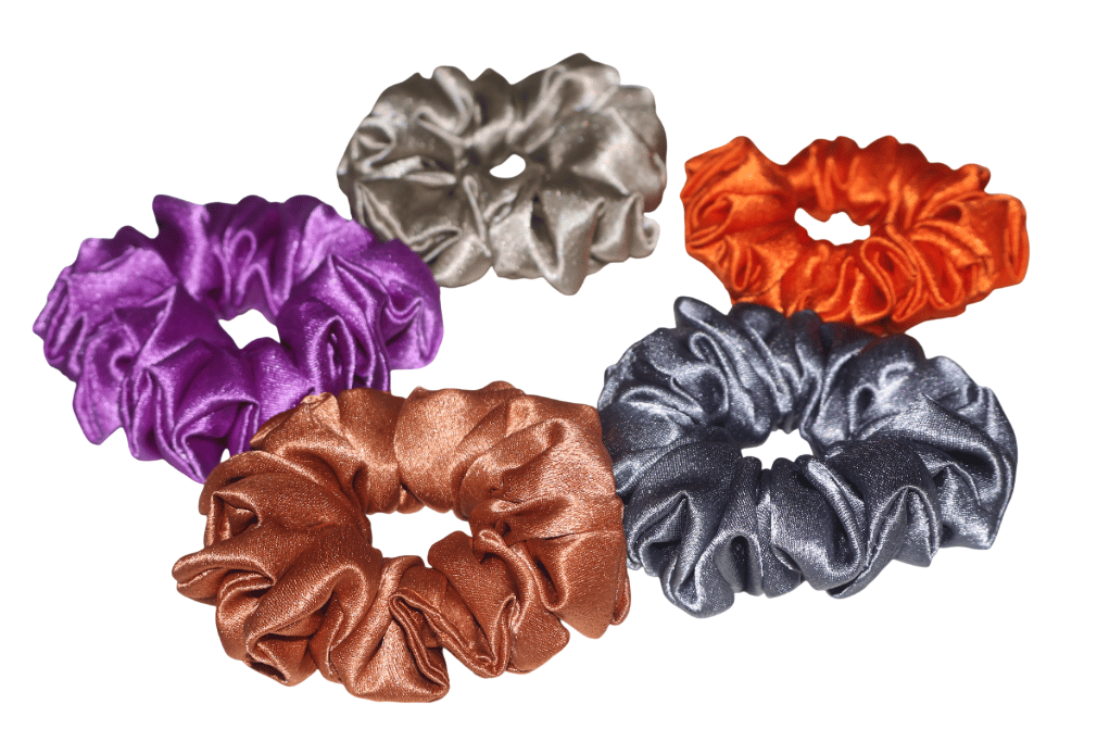 5 Pieces Satin Hair Scrunchies Hair Bands Ponytail Holder for Women Girls view 2