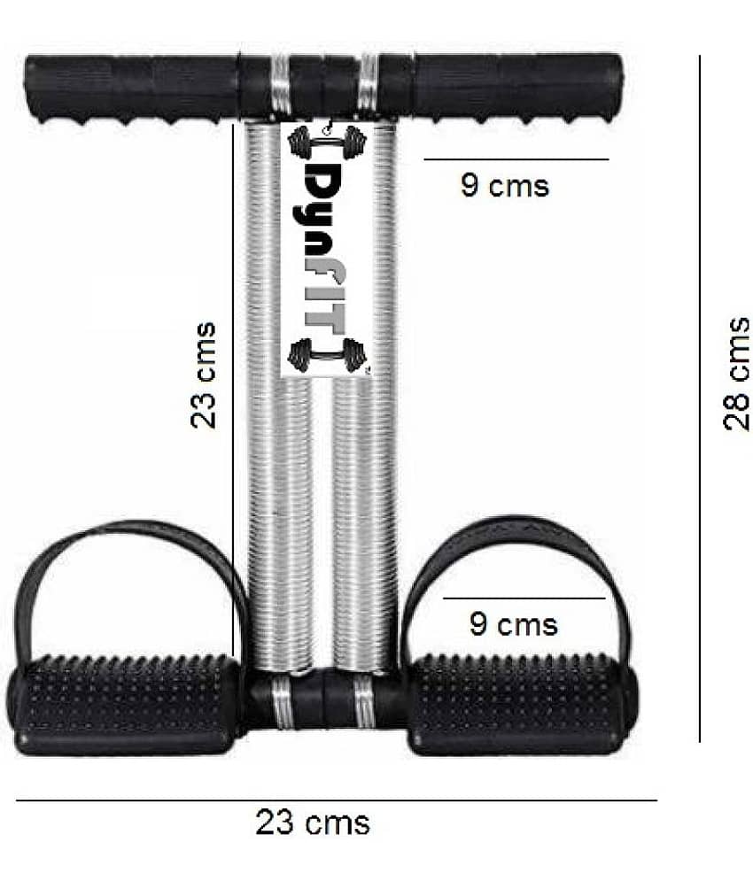 DynFIT set of double spring ab exerciser/tummy trimmer with sweat slimming belt for men and women view 2