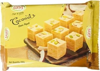 GRB Coconut Soan Papdi, 200 gm