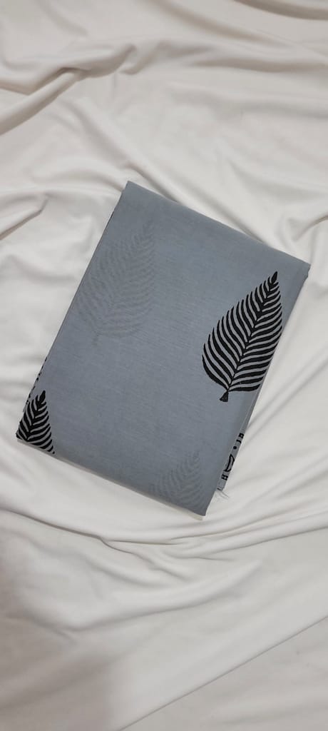 Shadow Leaf Handcrafted Cotton Saree view 2