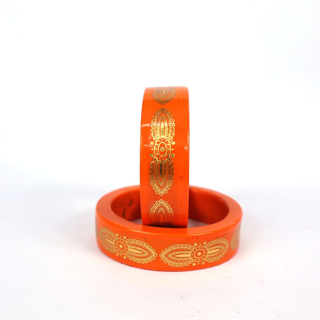 FHS Printed Rajasthni Lac Bangles For Girls And Woman view 2
