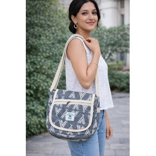 handcrafted jute tote sling bag for women view 2